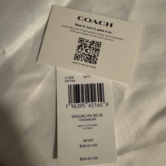 Coach Brooklyn 28 Tan - Picture 4 of 5